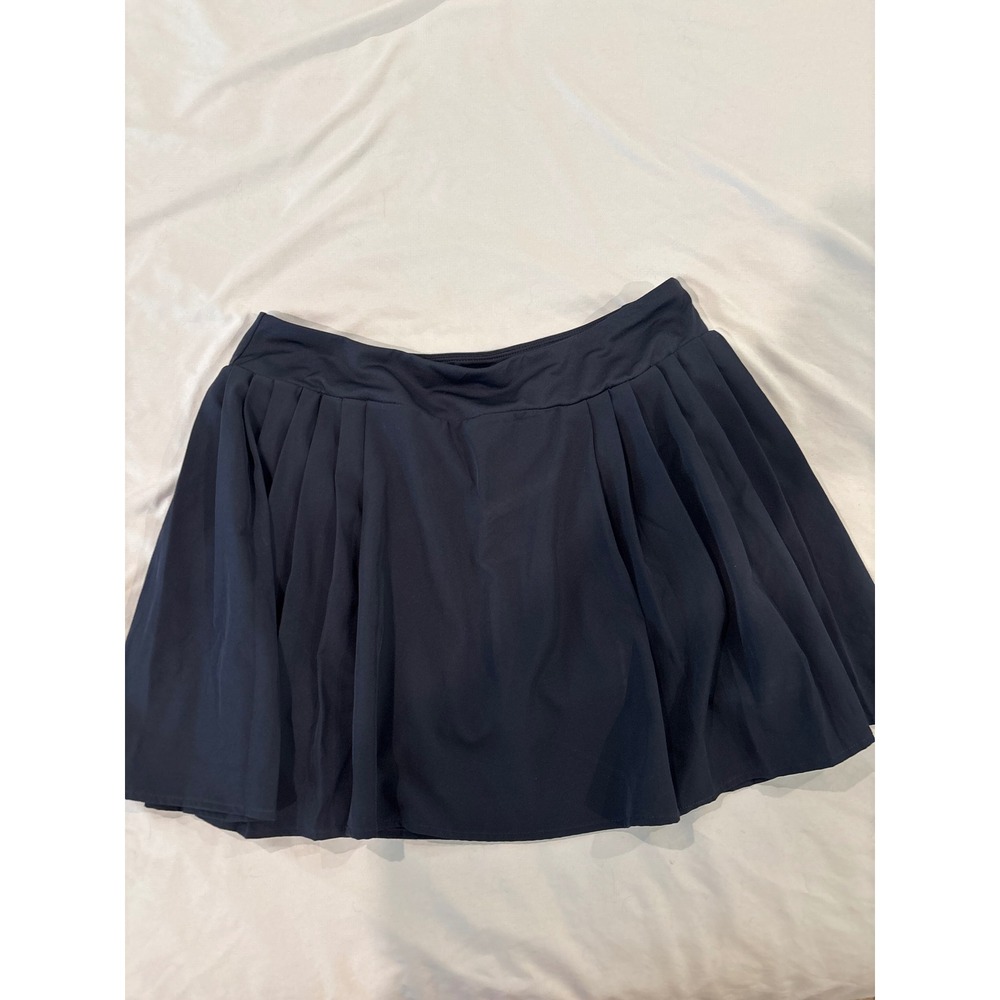 Stretchtherules Womens Navy Blue Pleated Athletic Skort Tennis Golf Skirt Size M